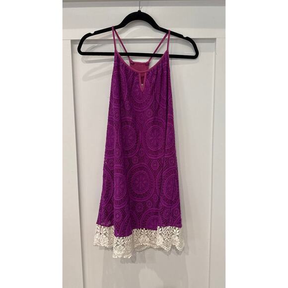 Vava by Joy Han Dresses & Skirts - Vava by Joy Han Purple Lace Racerback Sundress, XS